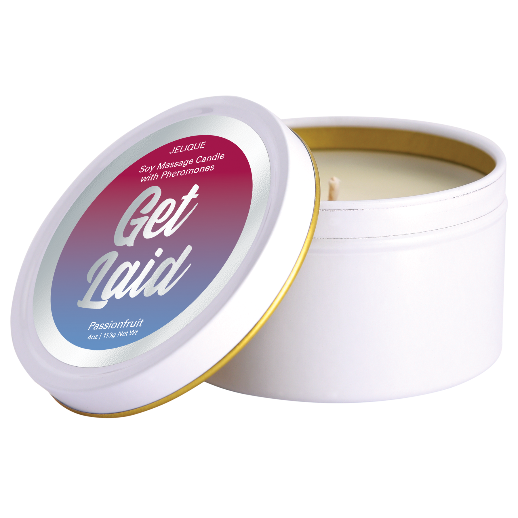 MOOD CANDLES Get Laid - Pheromone Massage Candle Passion Fruit 4oz | 113g