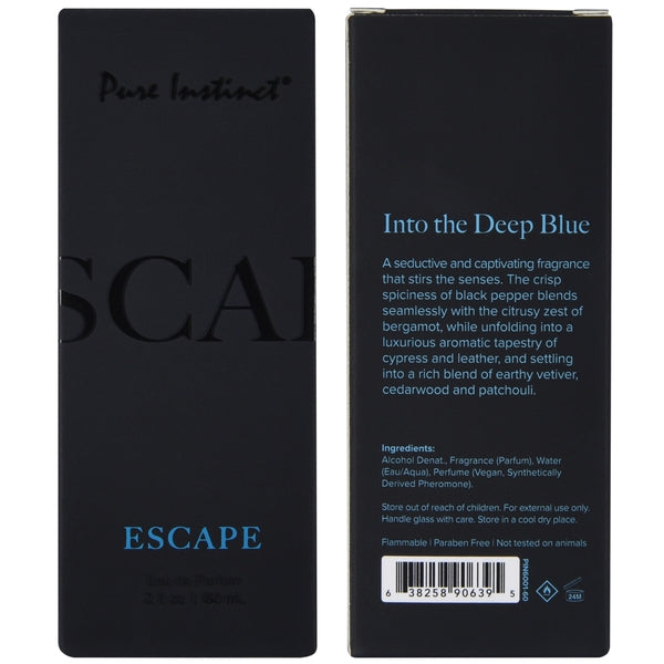 Escape - 60ml Pure Instinct Men's Collection Pheromone Perfume